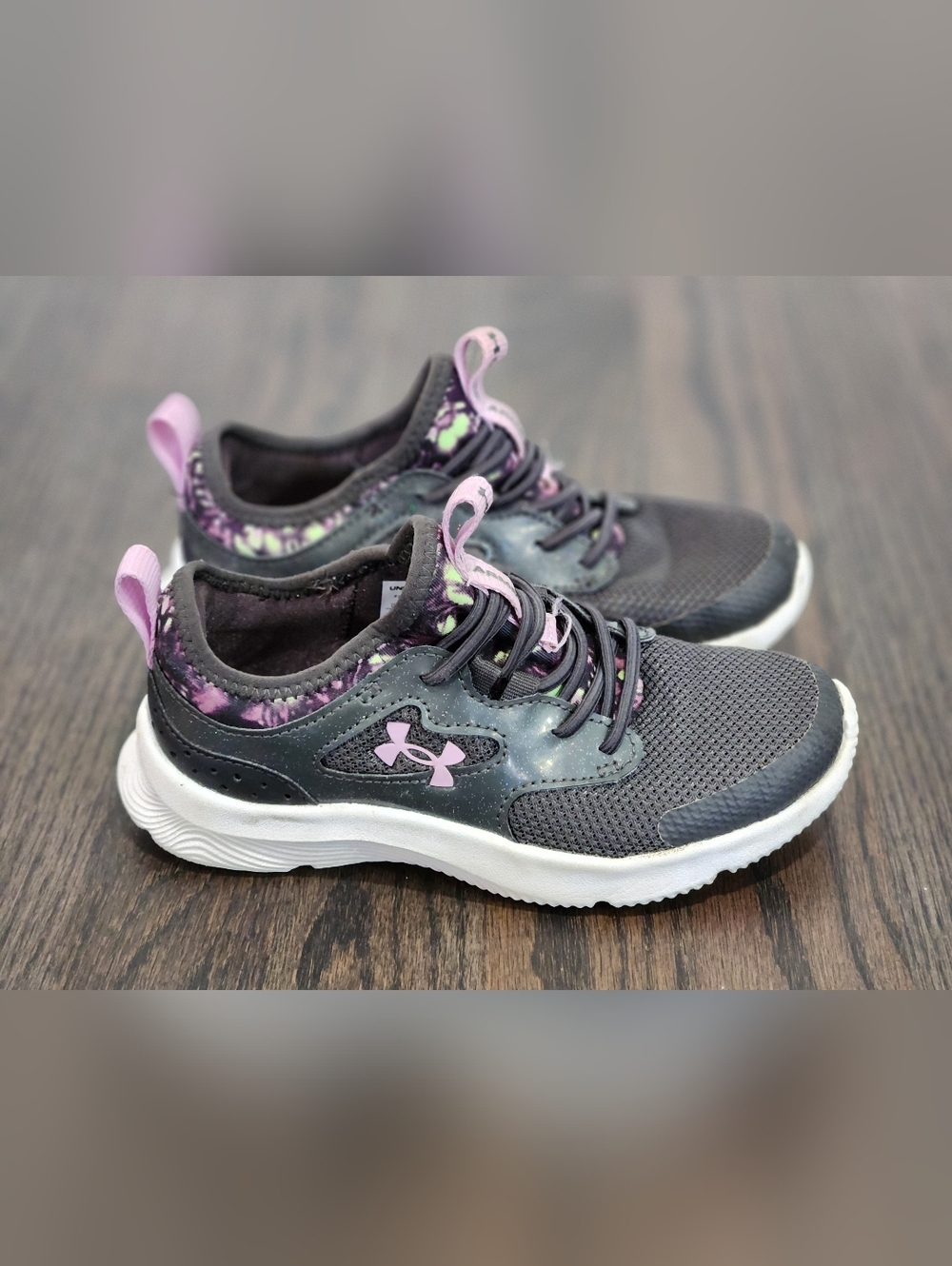 Under Armour Purple and Black Sneakers Performance Mesh